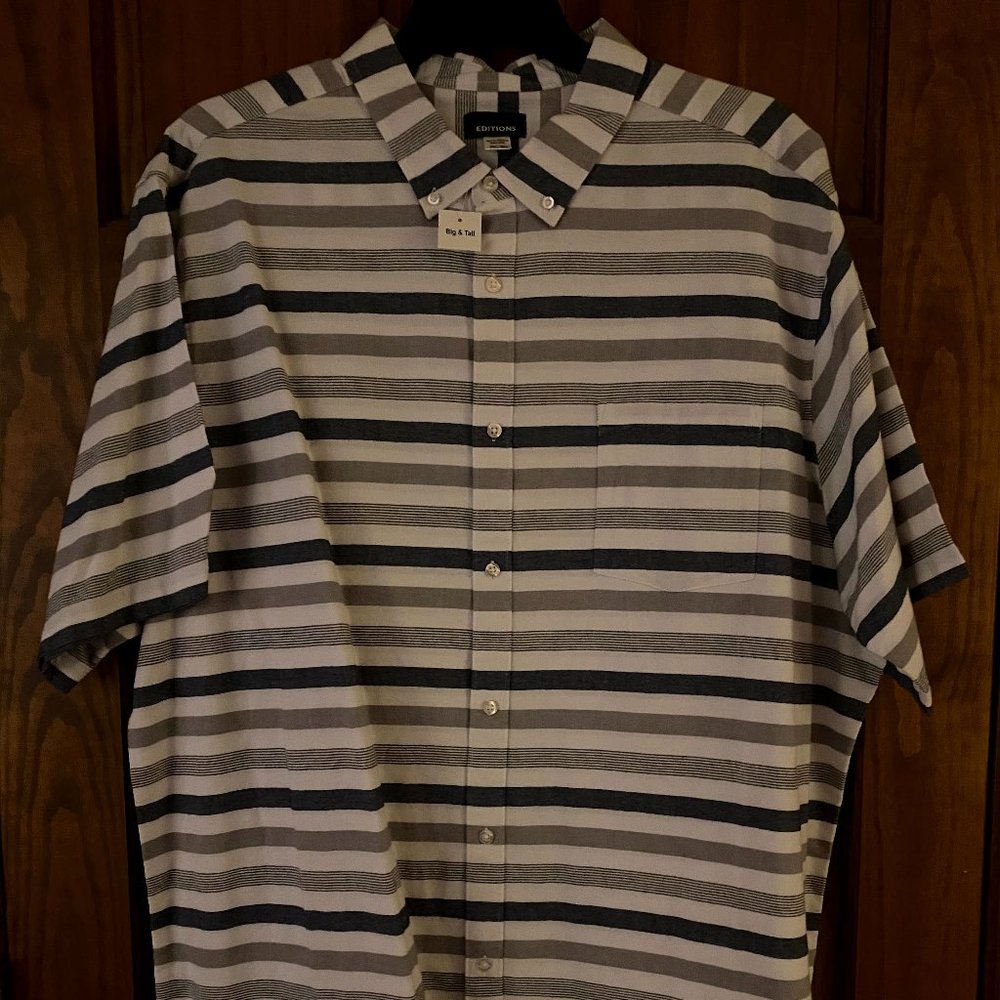 Striped button down shirt